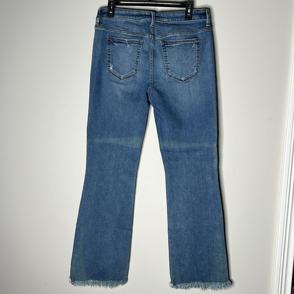 SAM EDELMAN Women’s Stilletto Boot High Rise Raw Hem Jeans Size 32 - Picture 2 of 9